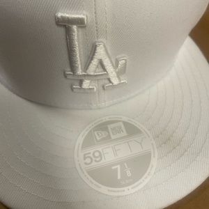 White MLB Fitted Cap
